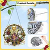 Pendentif de peinture en diamant en forme de papillon c&eacute;leste lune c&eacute;leste