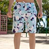 Gioiacombo&trade; Pantaloni da spiaggia casual da uomo larghi con stampa geometrica