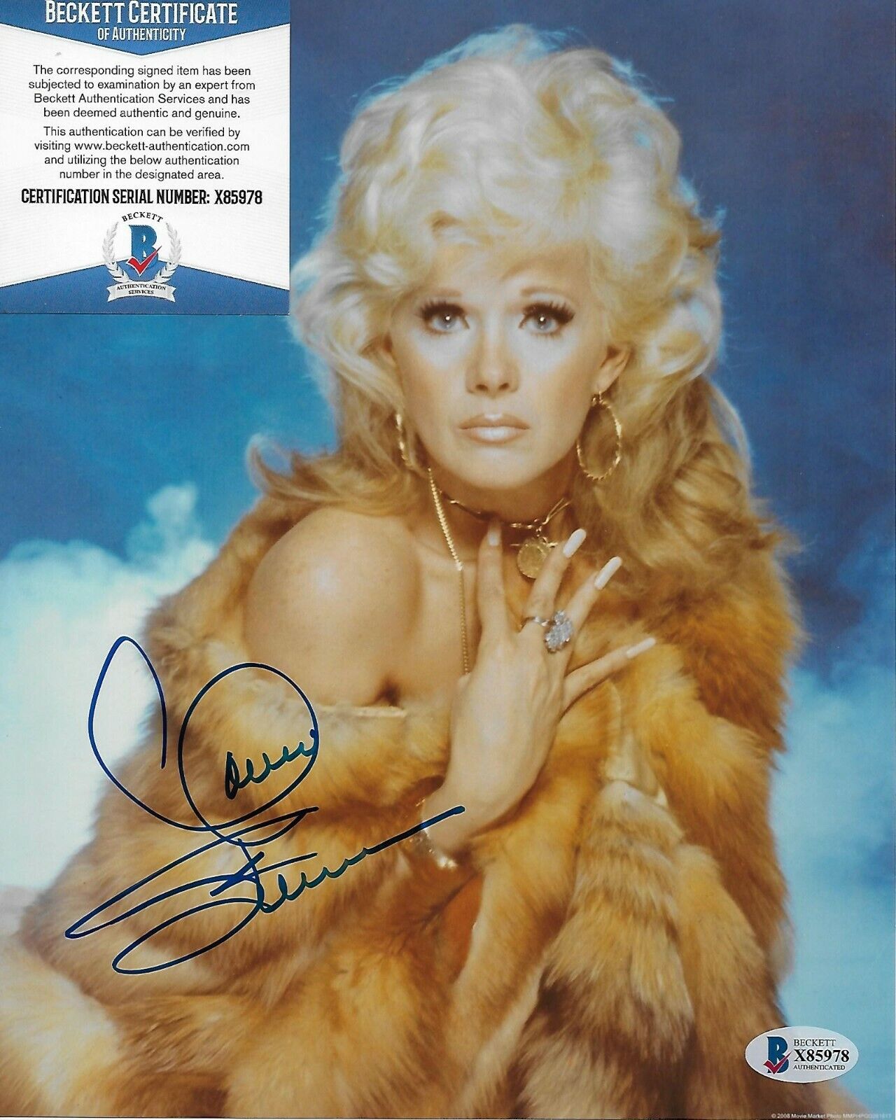 Connie Stevens Original Autographed 8X10 Photo Poster painting w/Beckett COA #7