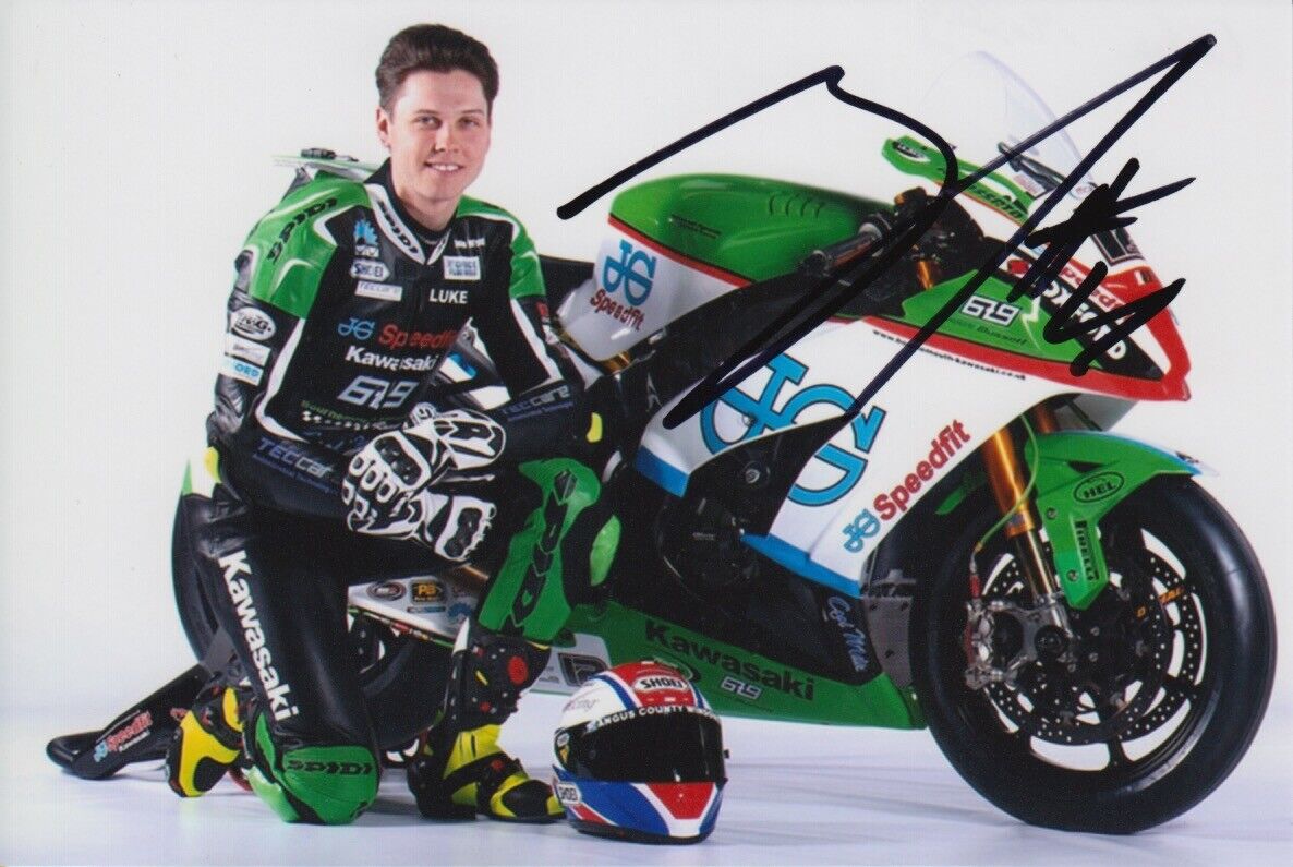 LUKE MOSSEY HAND SIGNED 6X4 Photo Poster painting - BSB AUTOGRAPH - JG SPEEDFIT KAWASAKI 1.