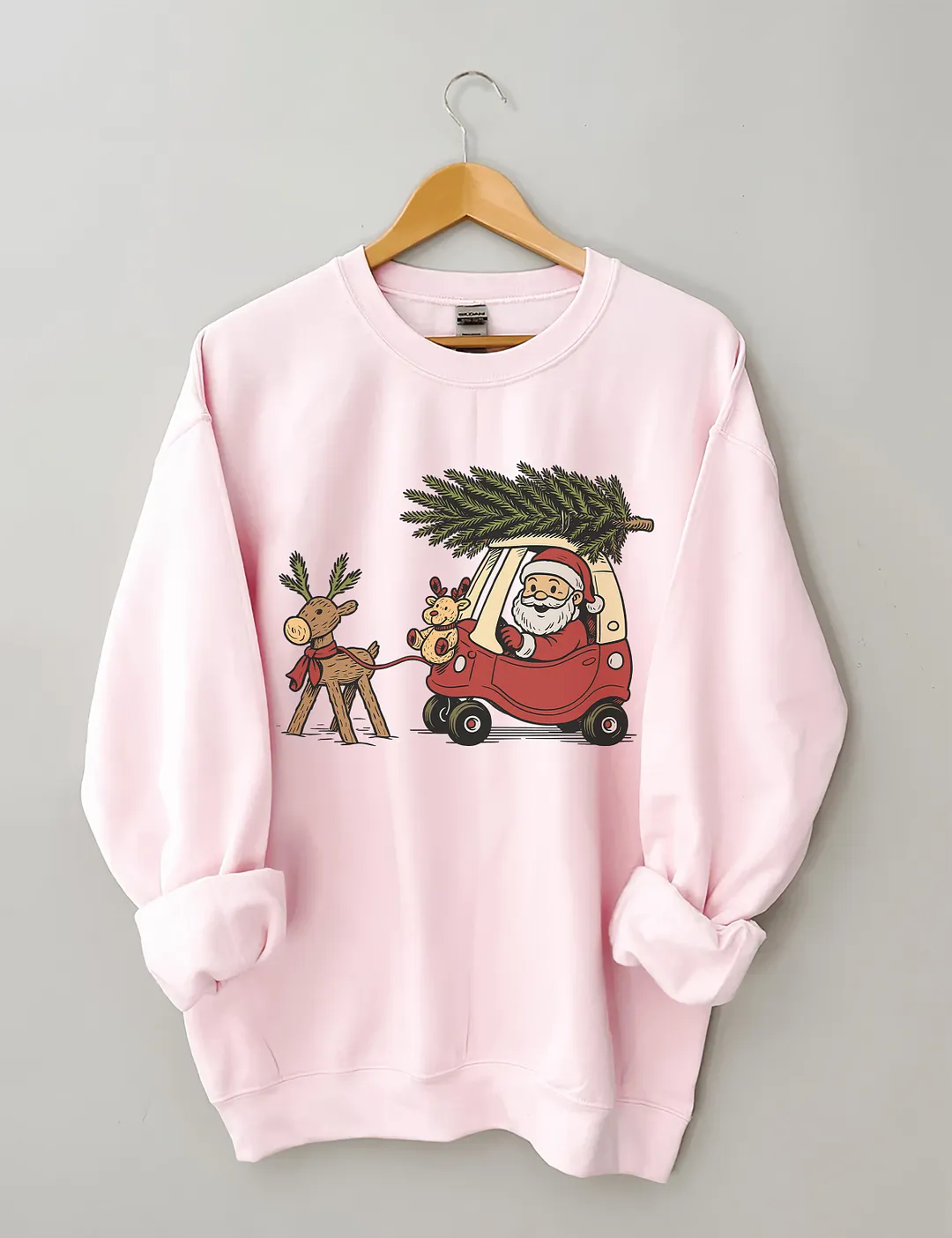 Funny Santa Car Sweatshirt