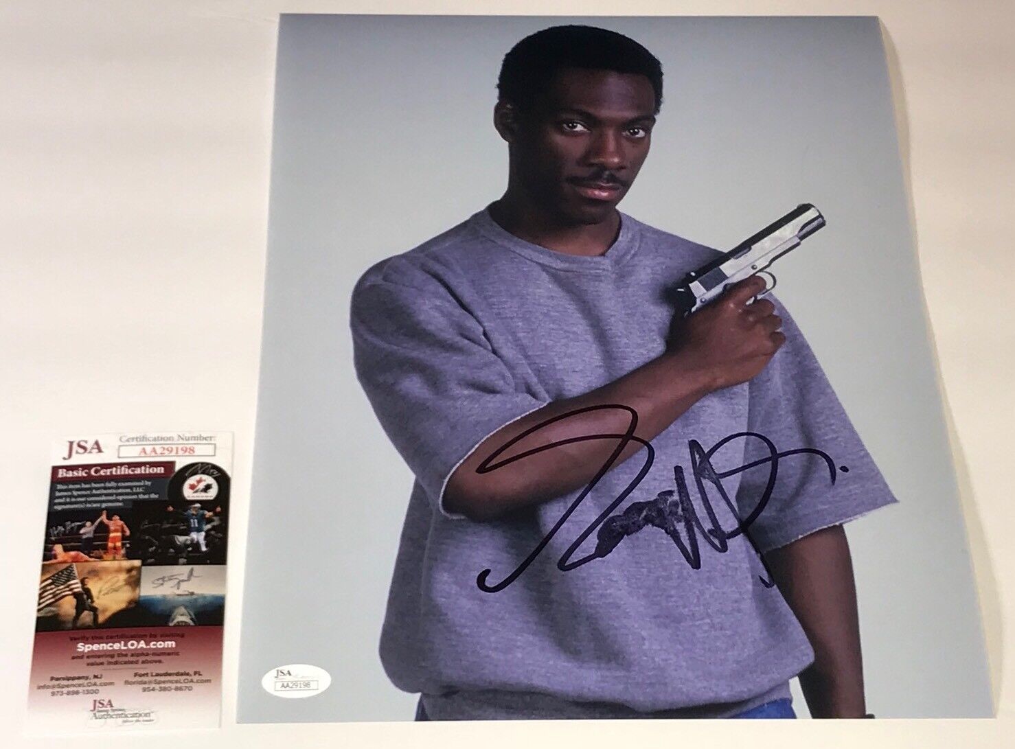 EDDIE MURPHY Signed BEVERLY HILLS COP 11x14 Photo Poster painting Autograph JSA COA