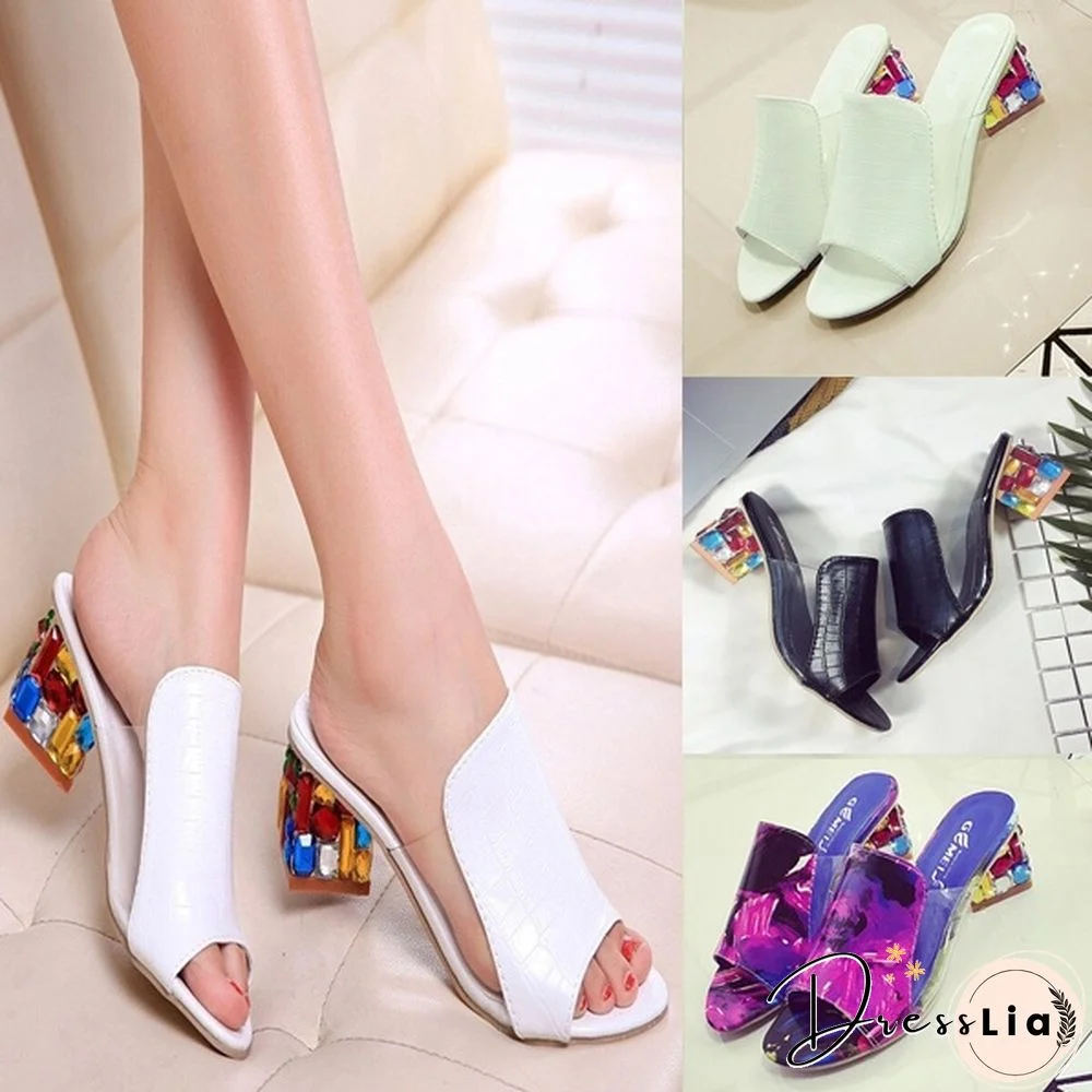 Summer New European and American Fashion Shoes with Breathable Sandals Diamond In The Rough with Sandals and Slippers