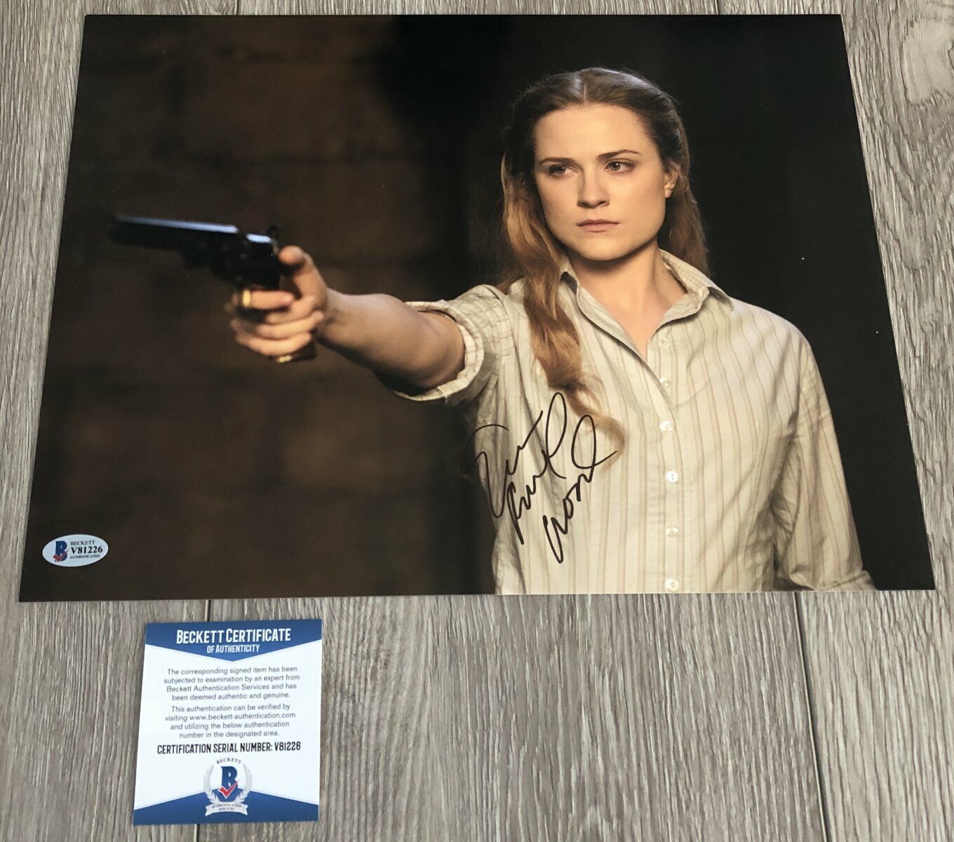 EVAN RACHEL WOOD SIGNED AUTOGRAPH WESTWORLD 11x14 Photo Poster painting C w/EXACT PROOF