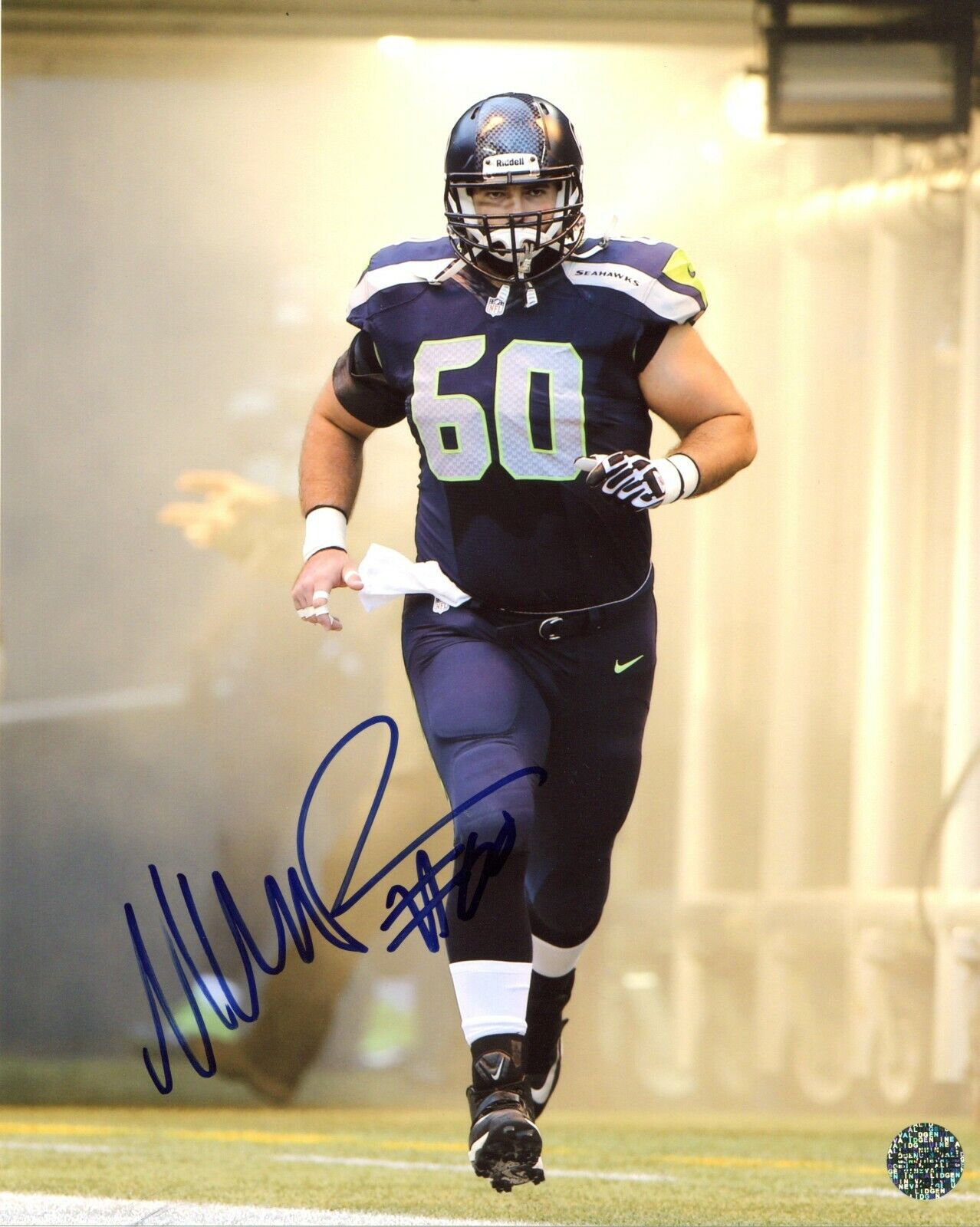 Max Unger Seattle Seahawks Autographed Signed 8x10 Photo Poster painting CFS Oregon Ducks