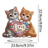 Acrylique amour chats-bricolage ornement