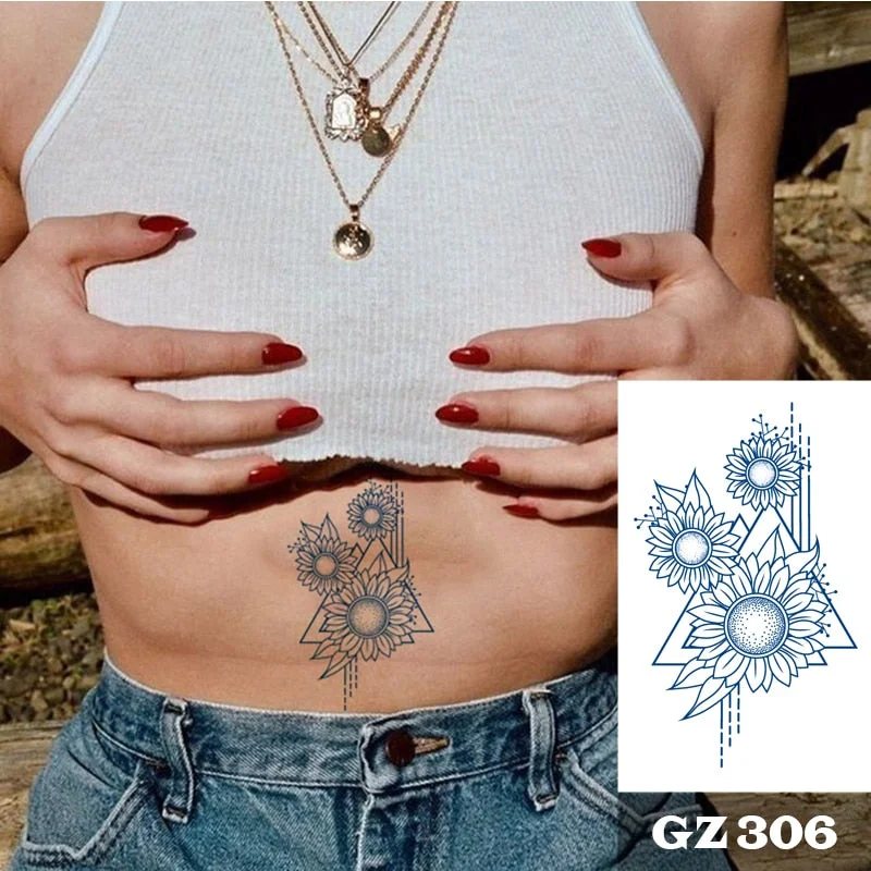 Premium Semi-Permanent Tattoos for Women Men Realistic and Long Lasting 1-2 Weeks,Temporary Tattoos Stickers