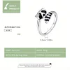 925 Sterling Silver Wrap Ring Cute Raccoon Design