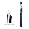 PENBBS 498 Features Haha Cat resin fountain pen, universal calligraphy practice iridium gold pen with blade and rounded nib