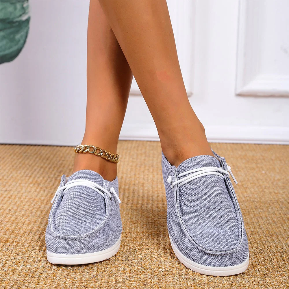 Smiledeer Ladies Fashionable Lace-up Casual Shoes