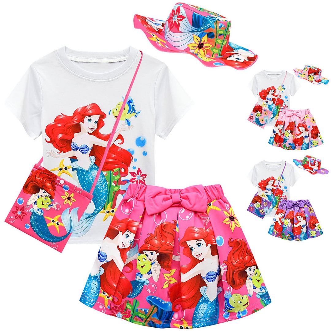 Children  suit dress Ariel Tong anime princess suit-Pajamasbuy