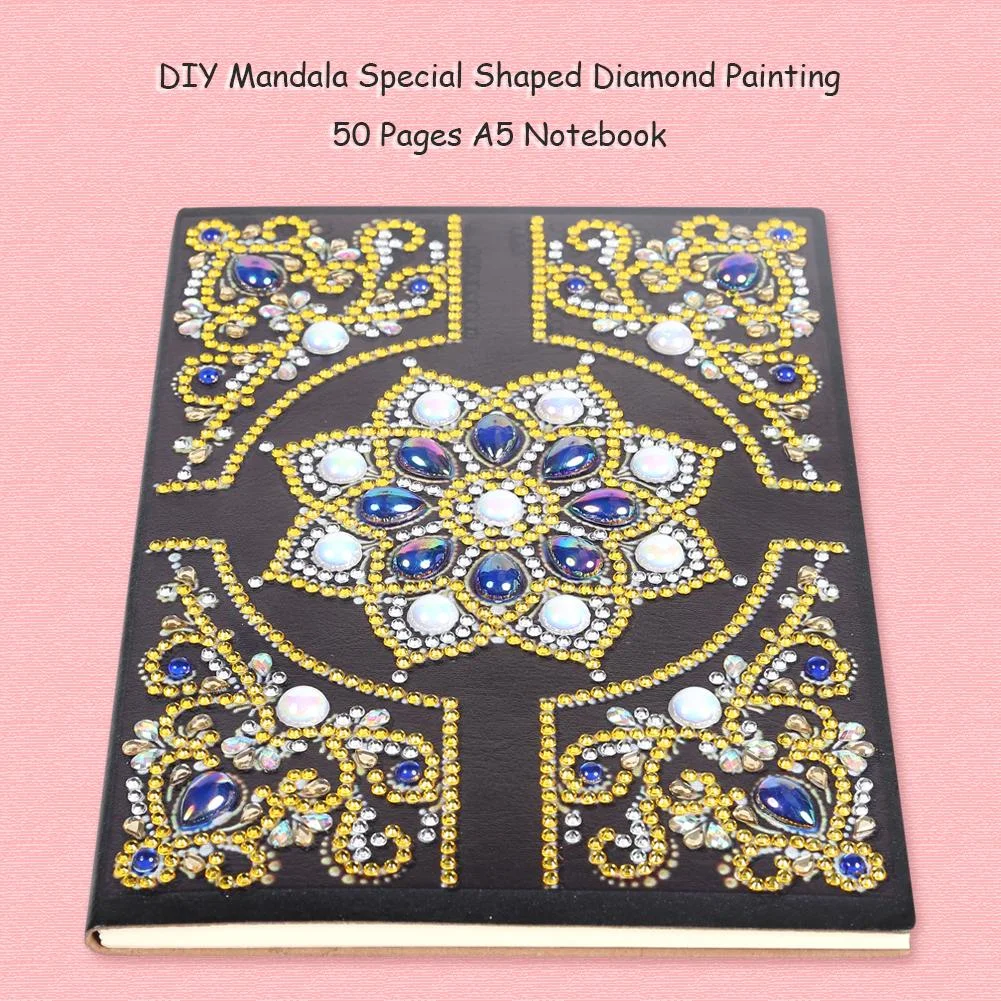DIY Special Shaped Diamond Painting 50 Pages A5 Notebook Diary Book