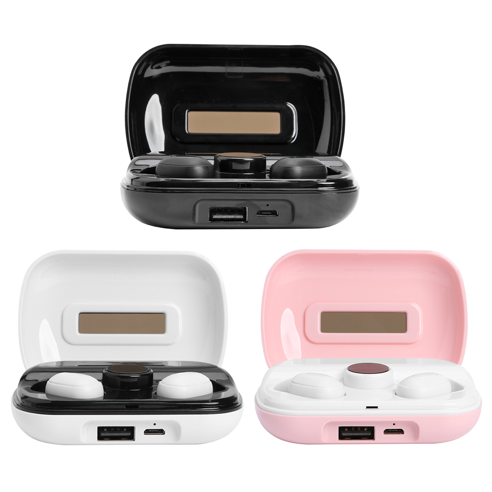 

X10 TWS Bluetooth 5.0 Binaural Earphones with Digital Display Charging Case, Black, 501 Original