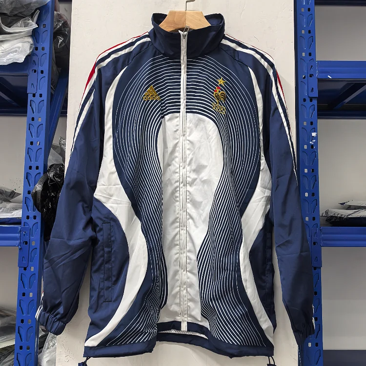 25/26 France Dark Blue/White Windbreaker Jacket