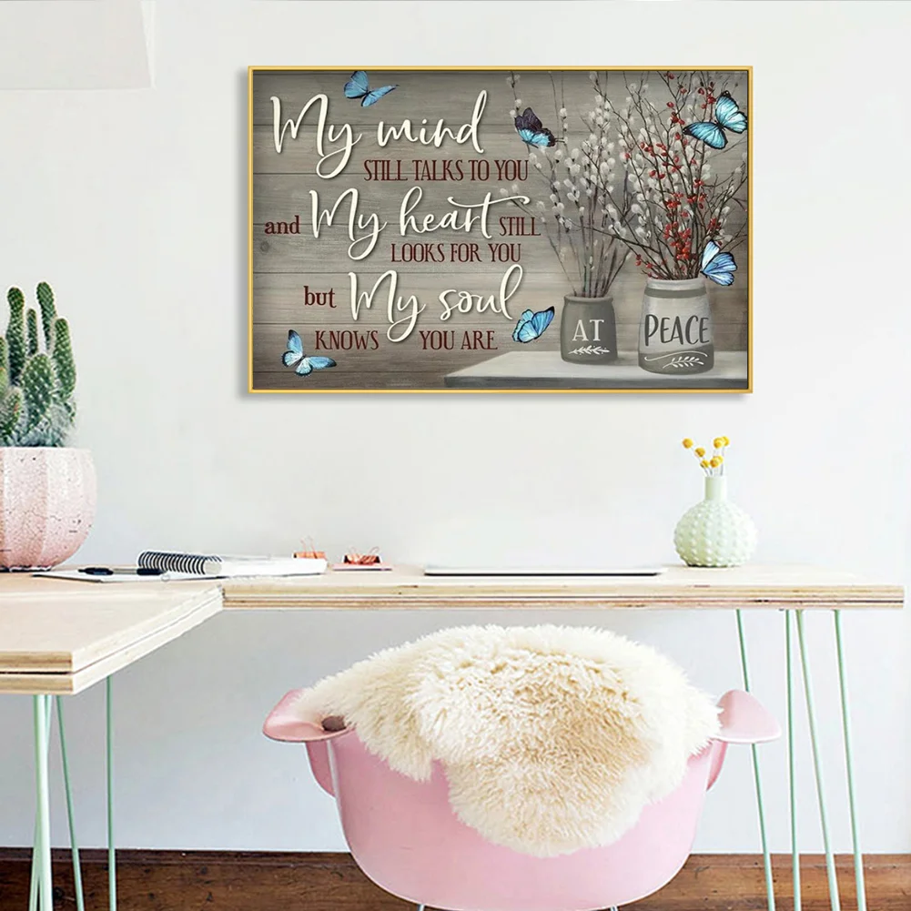 Diamond Painting - Full Round Drill - Flower Saying(50*40cm)