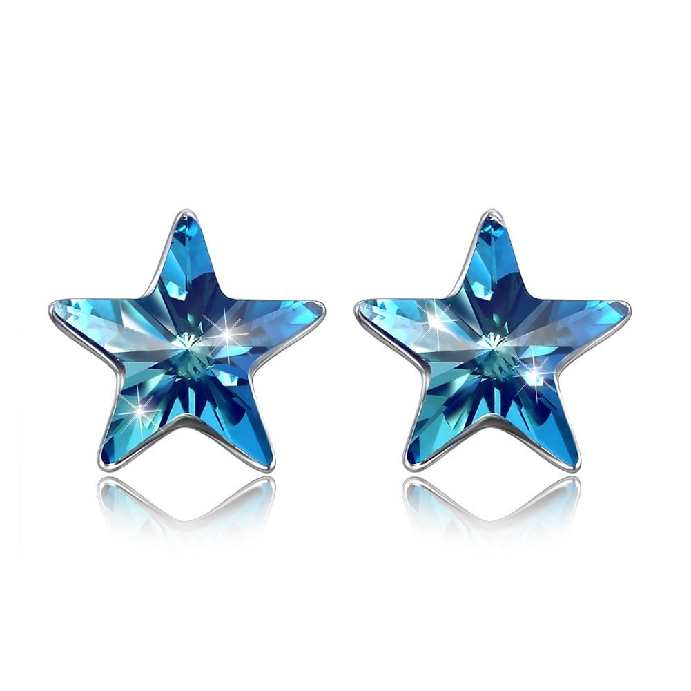 90s Crystal  Star Stud Earrings