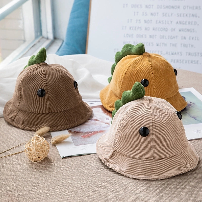 Autumn And Winter Baby Fisherman Hat Korean Style Cute Dinosaur Boys' Basin Hat Fashion Girl's Sun Hat Children MZ8263
