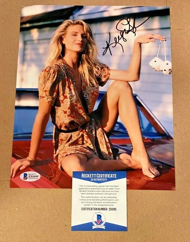 KELLY LYNCH SIGNED SEXY 8X10 Photo Poster painting BECKETT CERTIFIED ROADHOUSE