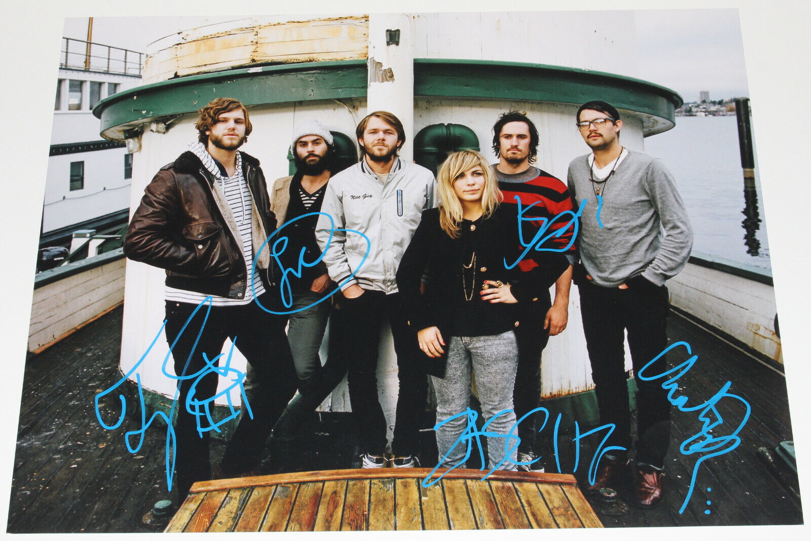 THE HEAD AND THE HEART BAND SIGNED AUTHENTIC 11x14 Photo Poster painting w/COA LET'S BE STILL