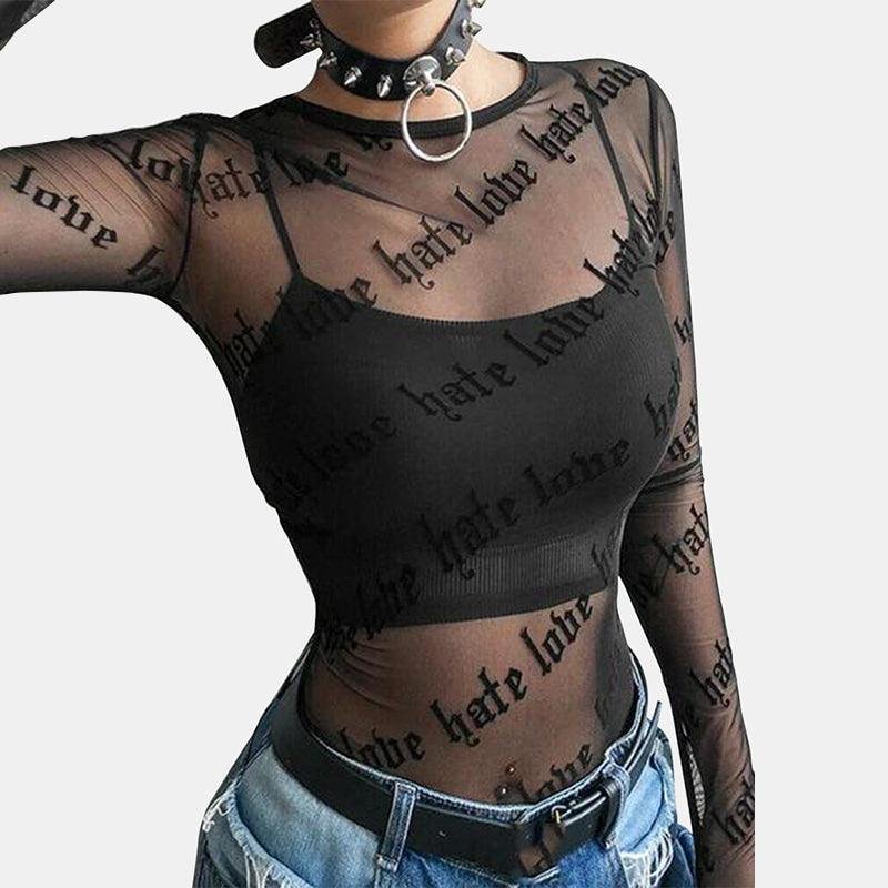 Love Hate Mesh Shirt