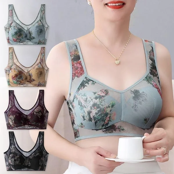 Lace Buttonless Comfortable Bra