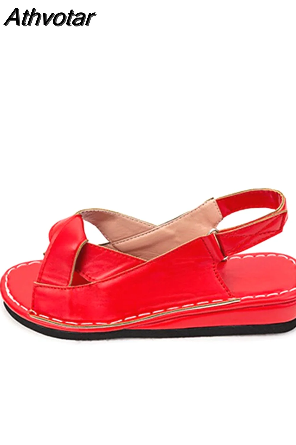 Athvotar Sandals Summer Female Shoes Women's Peep Toe Wedge Woman Comfortable Plus Size Female Platform Ladies New 2023 430-0