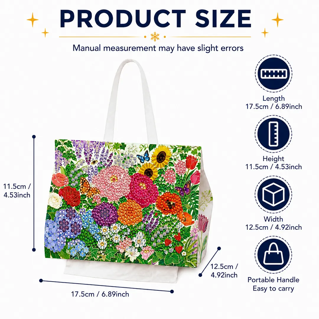 Diamond Tissue Organizer Exquisite Craftsmanship for Bathroom Bedroom Decor (Garden flowers)