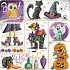 11CT Halloween - Stamped Cross Stitch 41*41cm/16.14*16.14in(Brand)