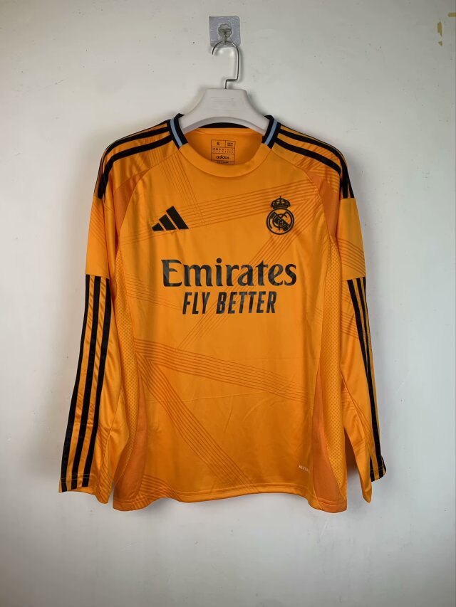 24/25 Football Shirt Real Madrid Away Long Sleeve Thai Quality 1:1
