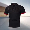 Gioiacombo™ Polo con risvolto a maniche corte con stampa a pois da uomo Summer Fashion