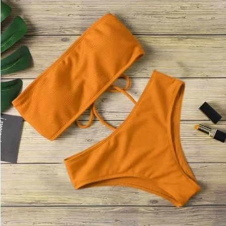 Uveng Bikini Swimsuit Lady With Bikini High Waist