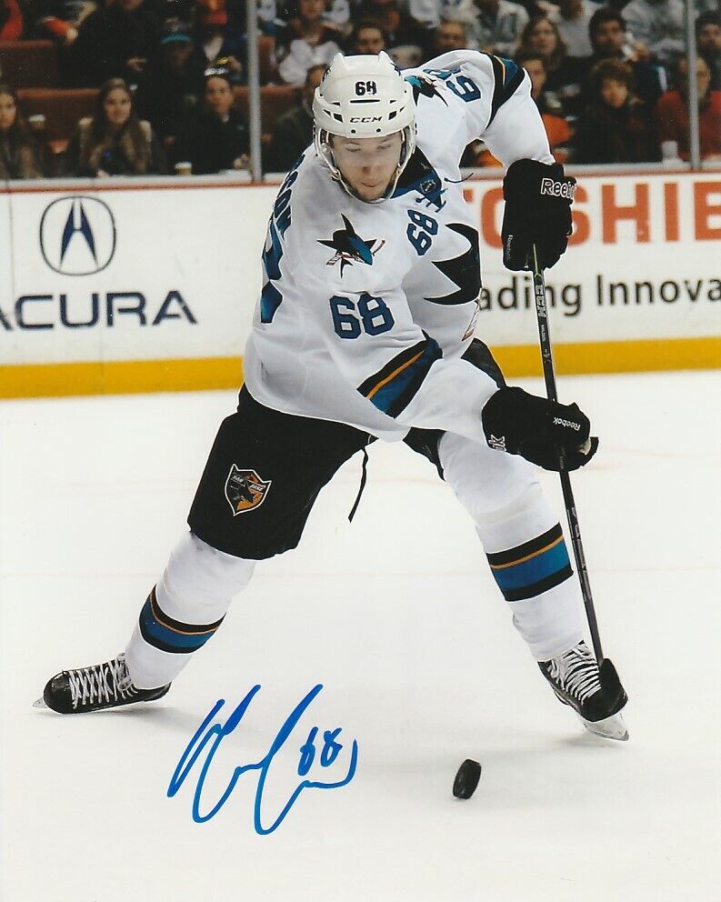 MELKER KARLSSON SIGNED SAN JOSE SHARKS 8x10 Photo Poster painting #2 Autograph