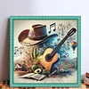 Guitar Hat-11CT Stamped Cross Stitch 50*50cm/19.69*19.69in tapestrymarket