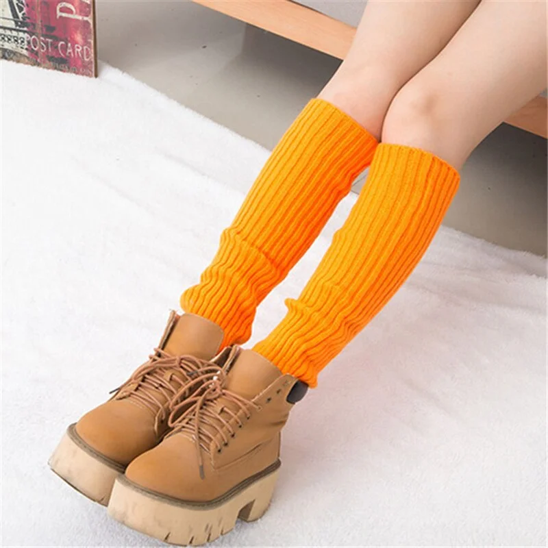 Leg Warmers Women Latin Dance Knitting Solid Soft Warm Comfortable Womens Simple Chic Bodybuilding Slim All-match Trendy Laides