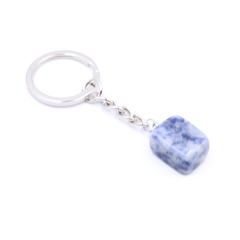 Fashion Irregular Natural Stone Keychain 1 Piece