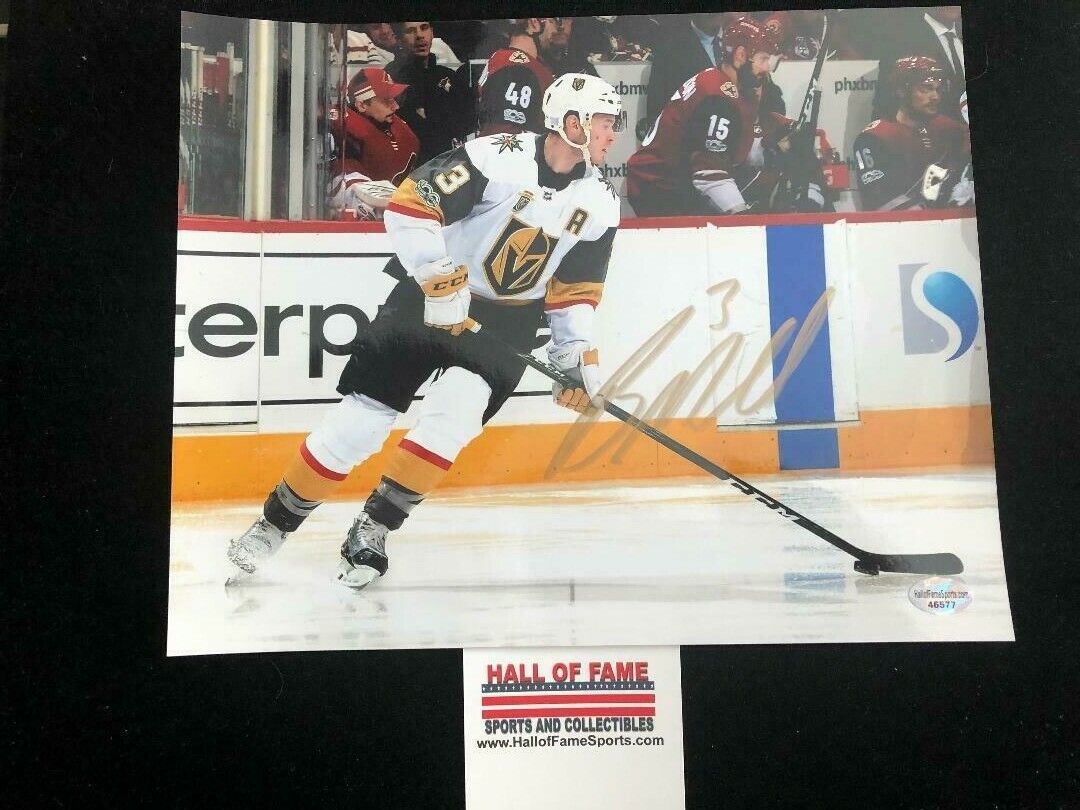 Brayden McNabb Skating w Puck Signed Autographed Photo Poster painting Las Vegas Golden Knights