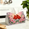 DIY Diamond Painting Creative Design Leather Handmade Tissue Holder Rhinestones Decorative Tissue Box Craft Kits