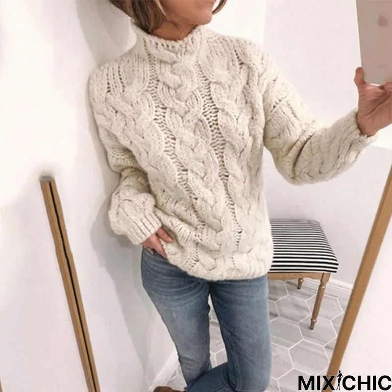 Knitted Sweater Europe America Autumn and Winter Sweater