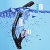 Anti-Fog Goggles Diving Mask Snorkeling Breath Tube Set for Adult (Black M)