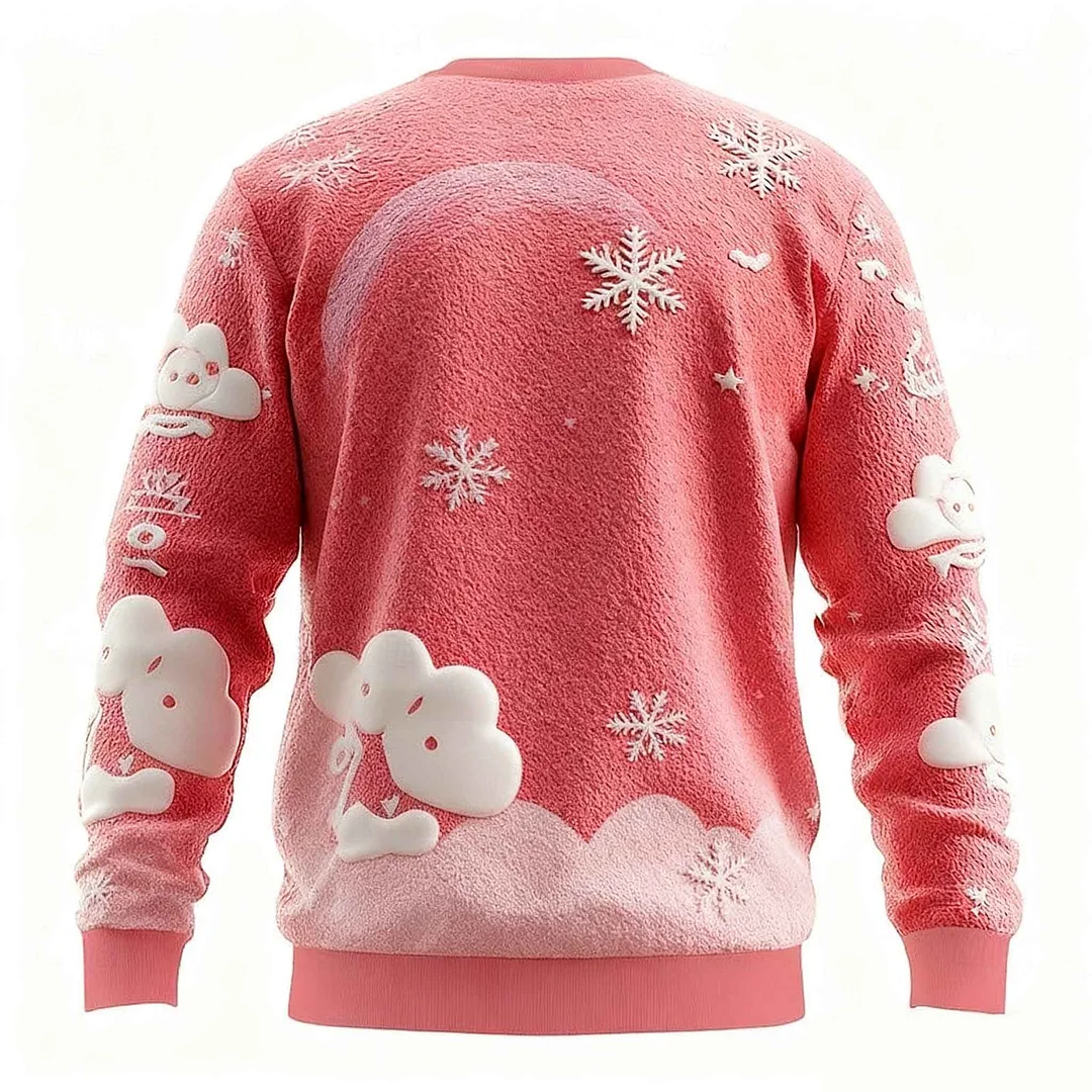 3D Print Unisex Christmas Ugly Sweater-inspireuse