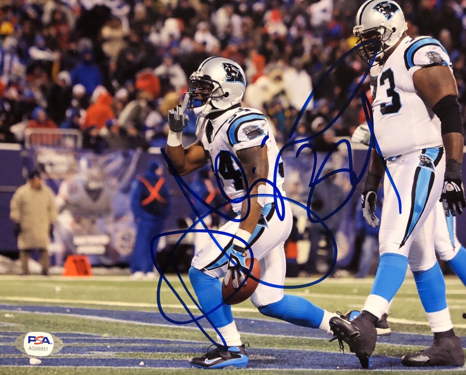 DeAngelo Williams Signed Autographed 8x10 Photo Poster painting Carolina Panthers Psa/Dna