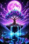 Luxury AB Velvet Diamond Painting Kit - Tree of Life