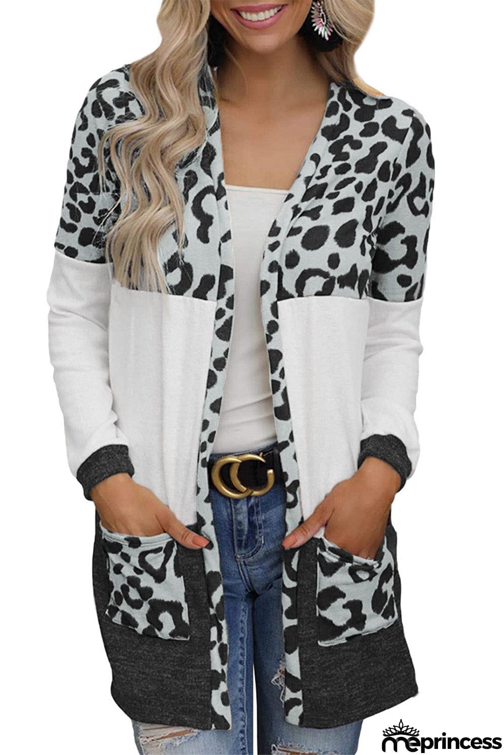 Block Cardigan with Pockets