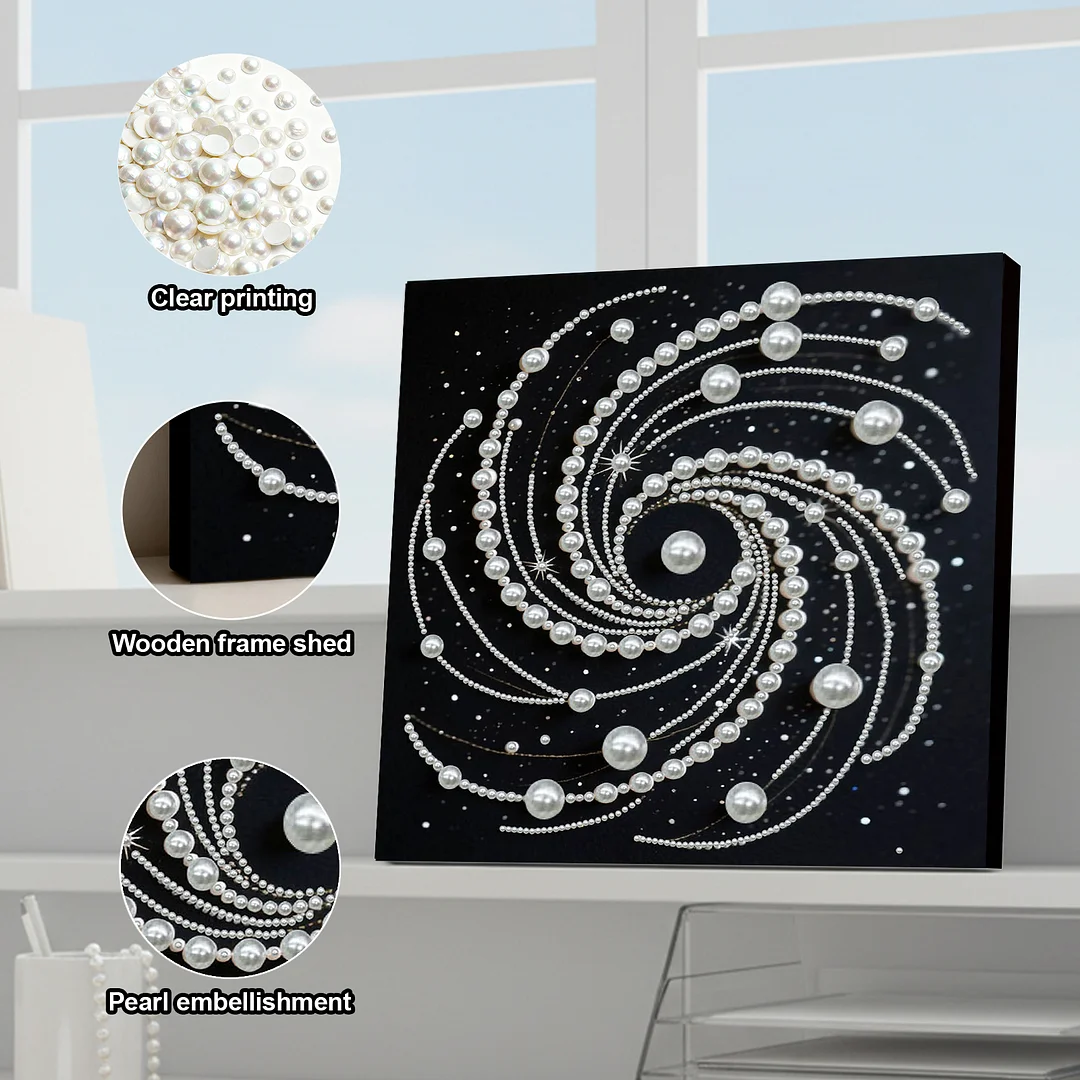 Vortex DIY Pearl Art Diamond Painting With Frame 30x30cm for Adults Home Decor