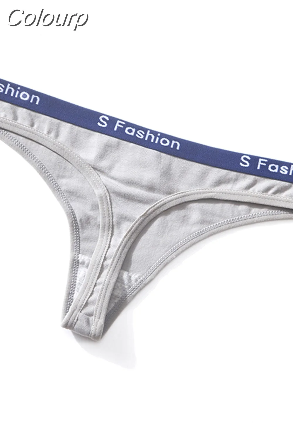 Colourp 1Pcs Cotton Panties For Woman G-String Lingerie Fashion Female Underwear Women's T-back Sports Fitness Intimates