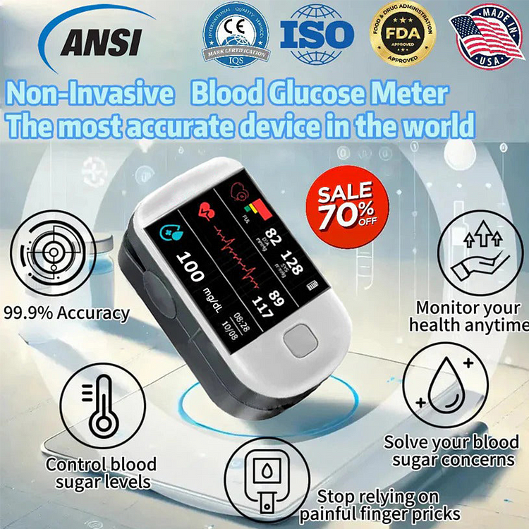 Fingertip Optical Glucose Sensor Monitor