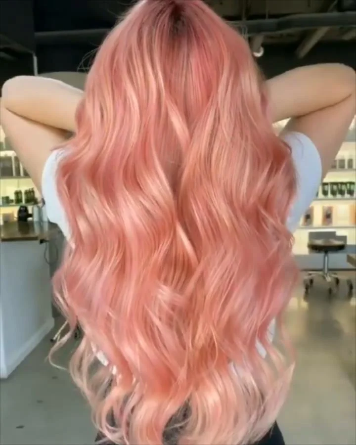ELCNEPAL® | (✨NEW)VOLCANIC PINK COLORSHAIR WIGB 100%  High-Density HAIR ELCNEPAL