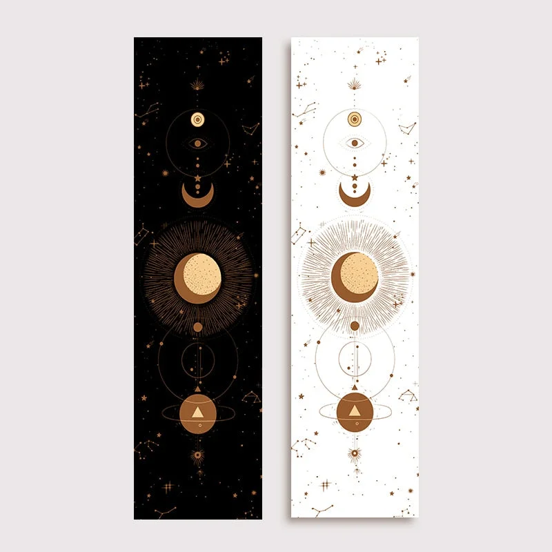 Moon Phase Tapestry Wall Hanging Lunar Eclipse Cycle Psychedelic Carpet Sun Moon Tapestries Bohemian Psychedelic Wall Decoration