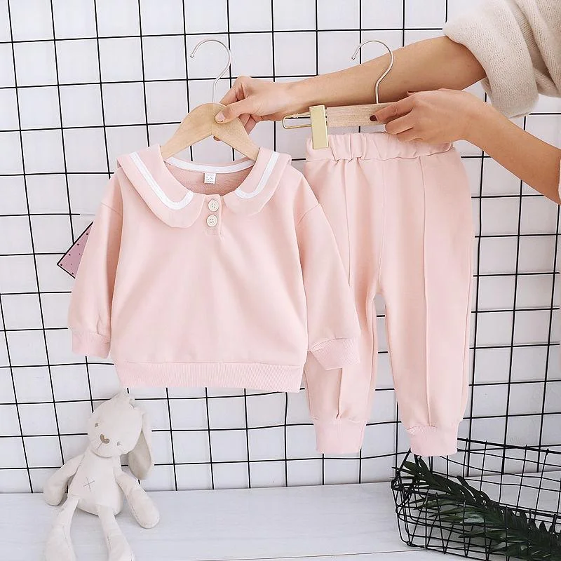 2PCS/Set Kids Clothes Girls Baby Long Sleeve Top+Long Pants Outfits Baby Girl Spring Autumn Clothes Two Pieces Sets