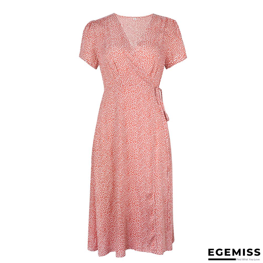Bandage Slim Chiffon Floral Dress | EGEMISS